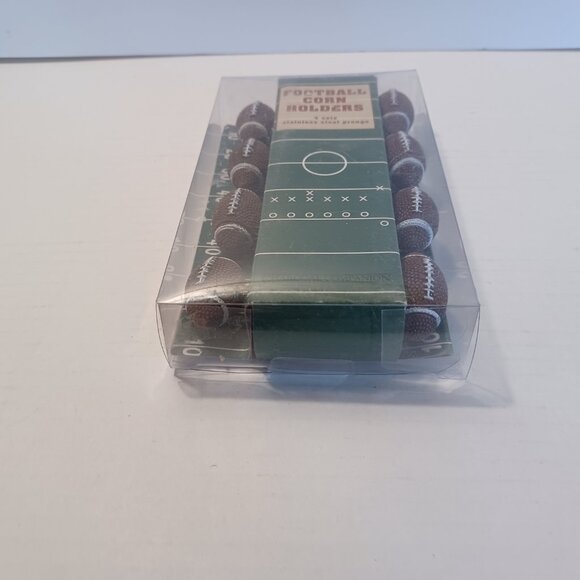 2014 Football Corn Holders 4 Sets Stainless Steel - Picture 4 of 4